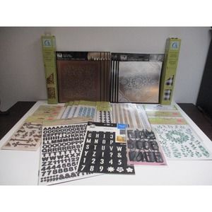 New Sticker Lot of 28 Scrapbook Crafting Transfers Jeweled Alphabet Craft Stash